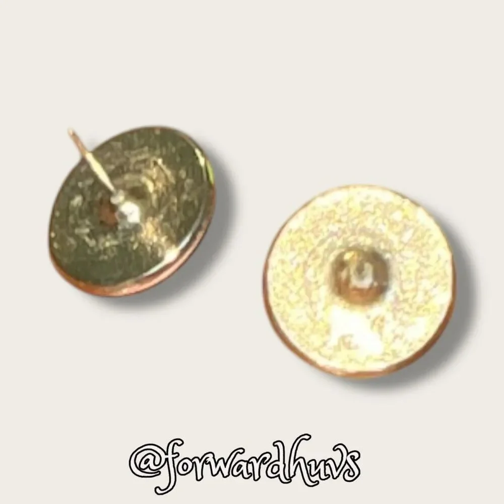 Bundle Sale 3 for $15 | Vintage Gold-Tone and Faux Pearl Stud Earrings
